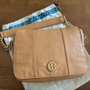 Tory Burch Whipstitch Logo Shoulder Bag